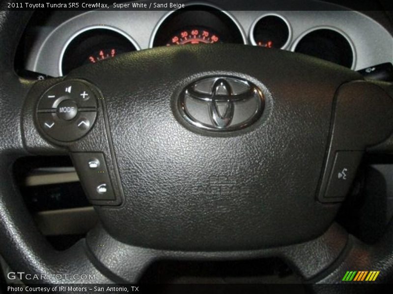 Super White / Sand Beige 2011 Toyota Tundra SR5 CrewMax