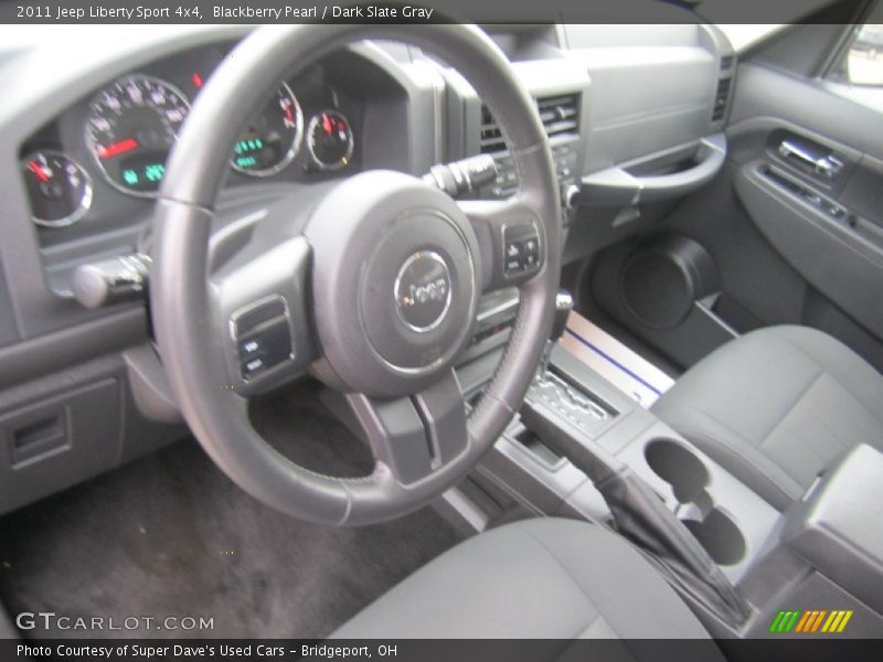 Blackberry Pearl / Dark Slate Gray 2011 Jeep Liberty Sport 4x4