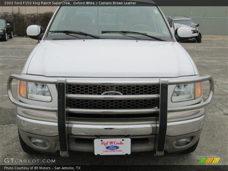 Oxford White / Castano Brown Leather 2003 Ford F150 King Ranch SuperCrew