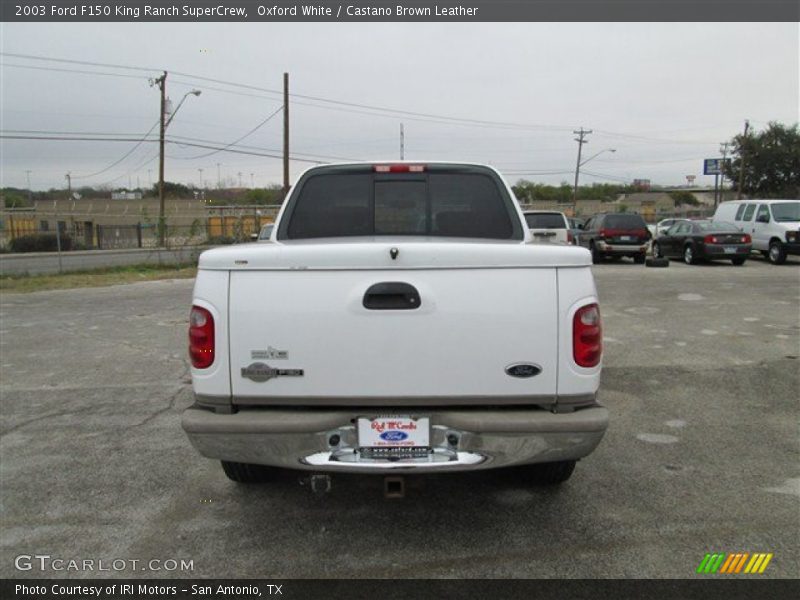Oxford White / Castano Brown Leather 2003 Ford F150 King Ranch SuperCrew