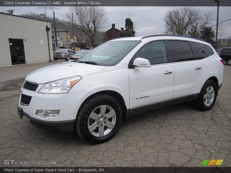 Summit White / Ebony 2009 Chevrolet Traverse LT AWD