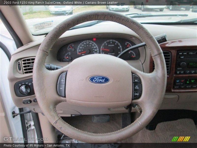 Oxford White / Castano Brown Leather 2003 Ford F150 King Ranch SuperCrew