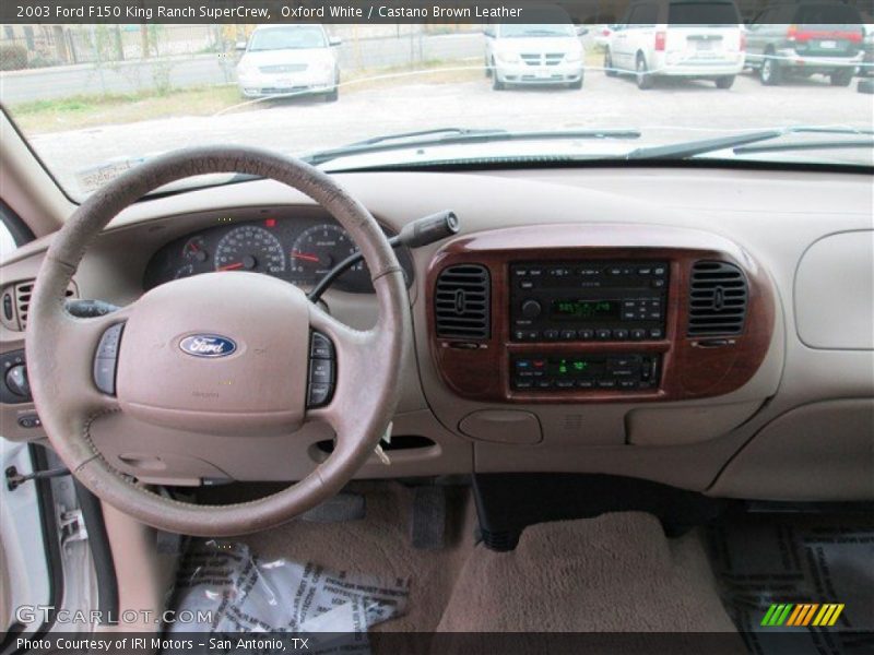 Oxford White / Castano Brown Leather 2003 Ford F150 King Ranch SuperCrew