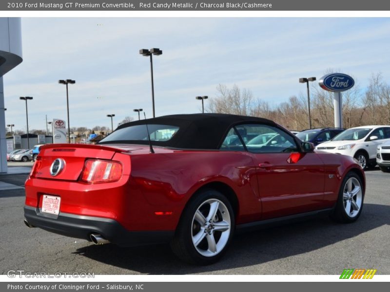 Red Candy Metallic / Charcoal Black/Cashmere 2010 Ford Mustang GT Premium Convertible