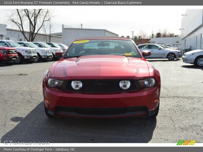 Red Candy Metallic / Charcoal Black/Cashmere 2010 Ford Mustang GT Premium Convertible