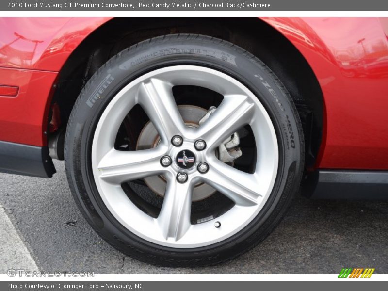 Red Candy Metallic / Charcoal Black/Cashmere 2010 Ford Mustang GT Premium Convertible