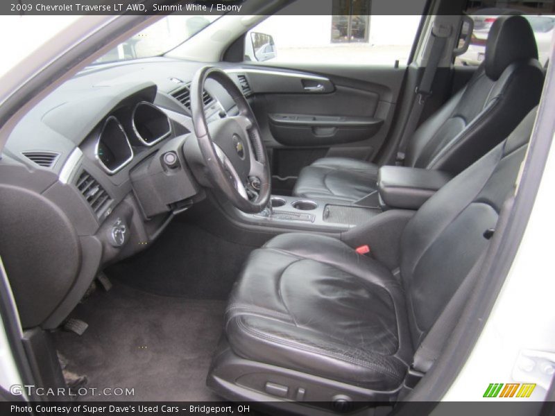 Summit White / Ebony 2009 Chevrolet Traverse LT AWD