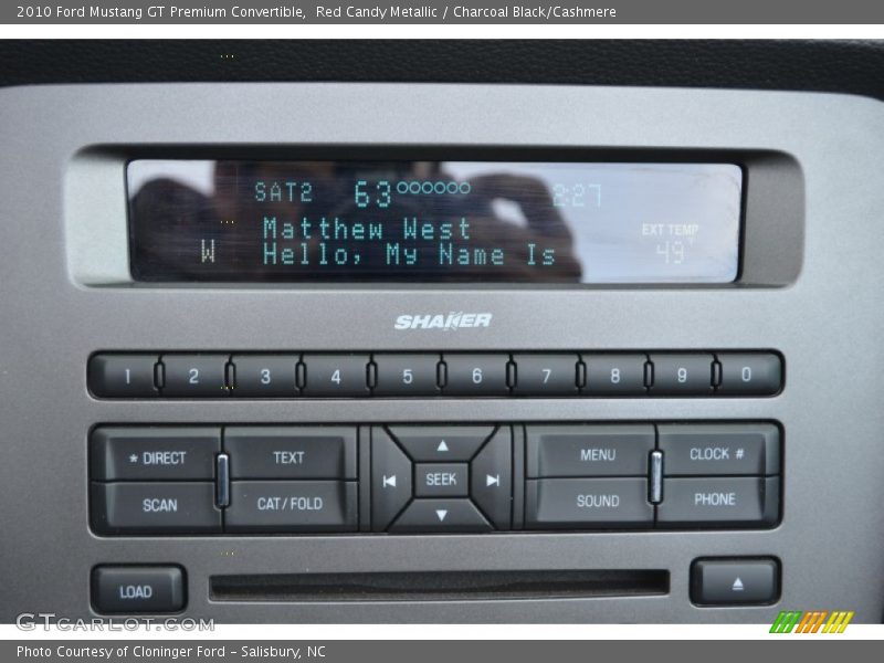 Red Candy Metallic / Charcoal Black/Cashmere 2010 Ford Mustang GT Premium Convertible