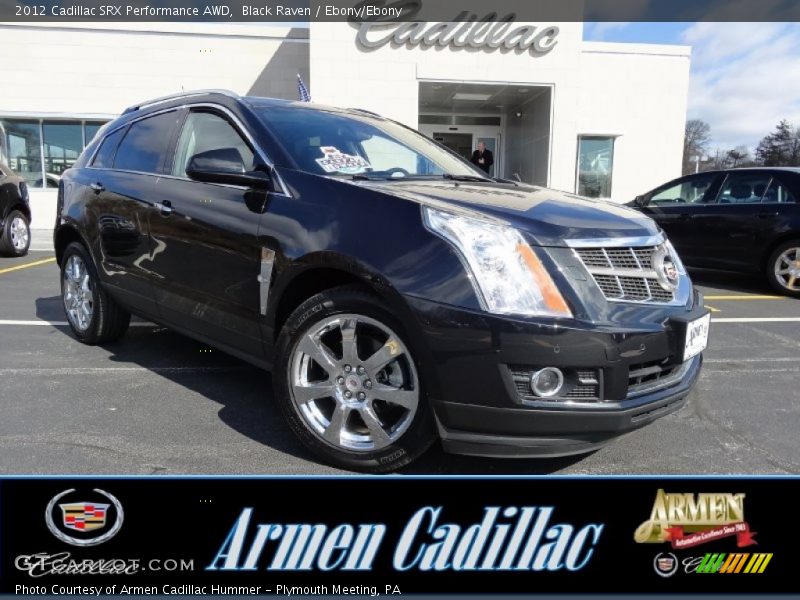 Black Raven / Ebony/Ebony 2012 Cadillac SRX Performance AWD