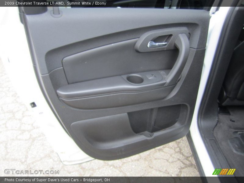 Summit White / Ebony 2009 Chevrolet Traverse LT AWD