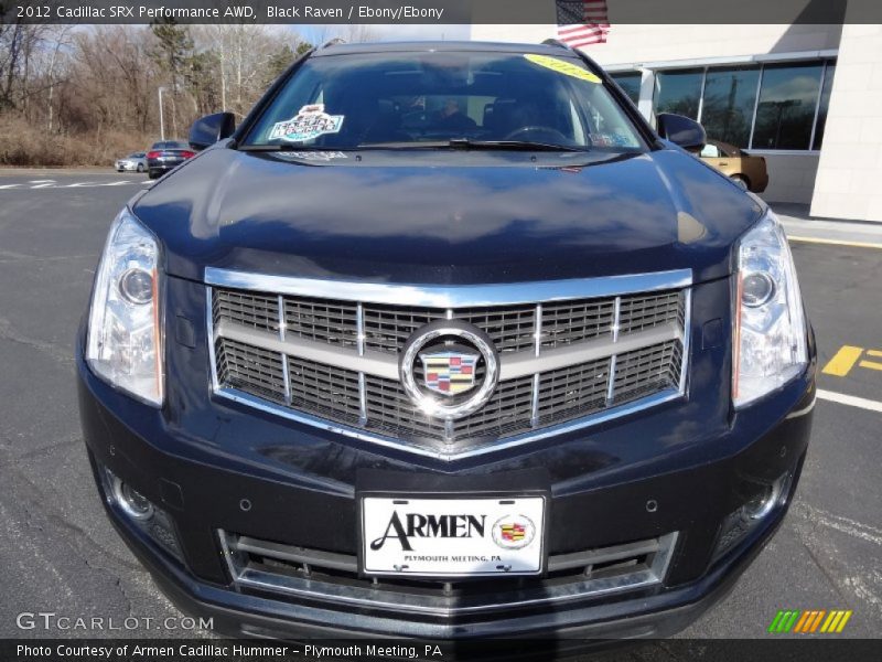 Black Raven / Ebony/Ebony 2012 Cadillac SRX Performance AWD