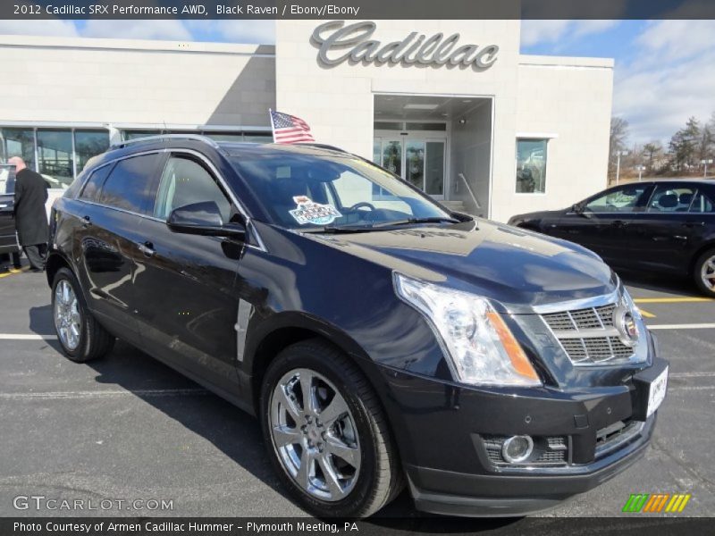 Black Raven / Ebony/Ebony 2012 Cadillac SRX Performance AWD