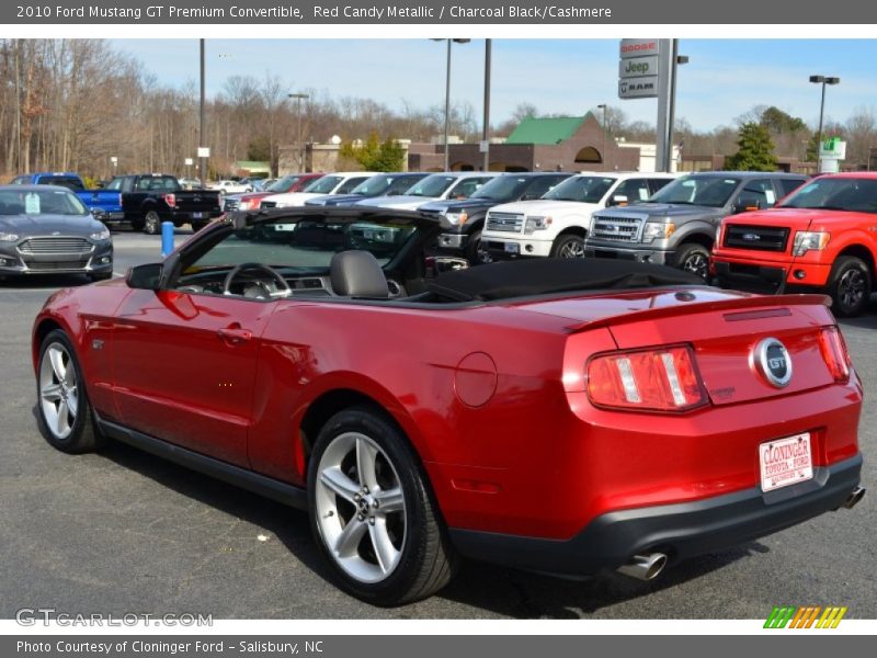 Red Candy Metallic / Charcoal Black/Cashmere 2010 Ford Mustang GT Premium Convertible