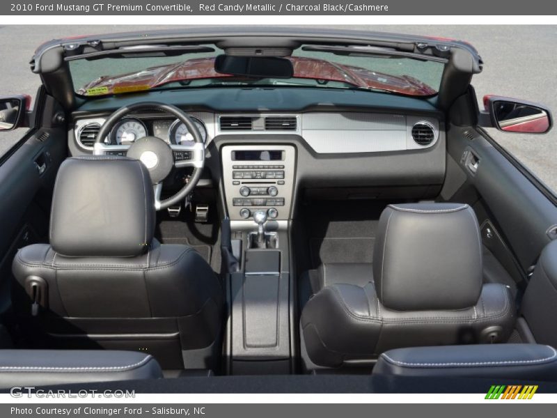 Red Candy Metallic / Charcoal Black/Cashmere 2010 Ford Mustang GT Premium Convertible