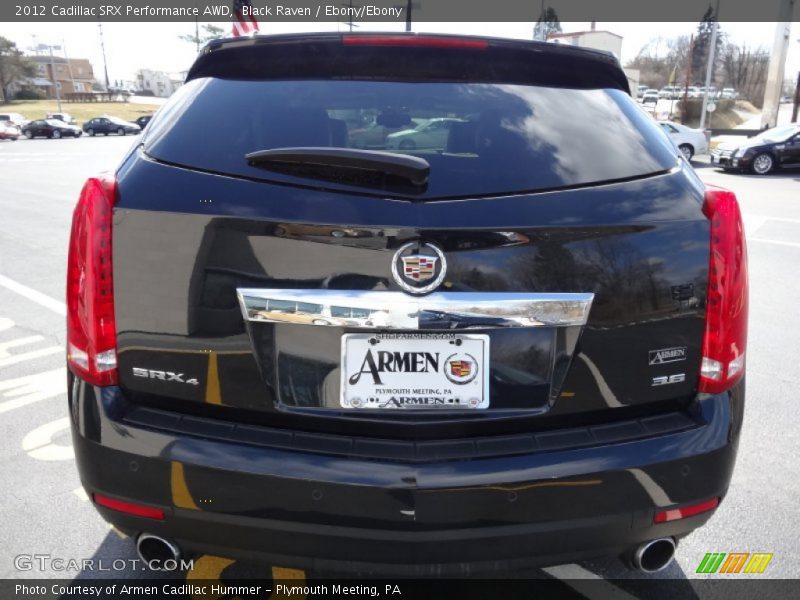 Black Raven / Ebony/Ebony 2012 Cadillac SRX Performance AWD