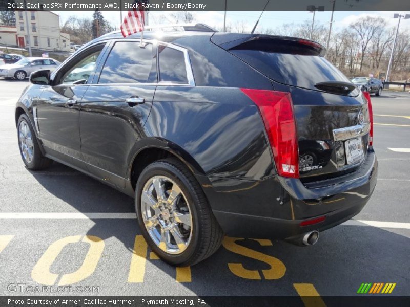 Black Raven / Ebony/Ebony 2012 Cadillac SRX Performance AWD