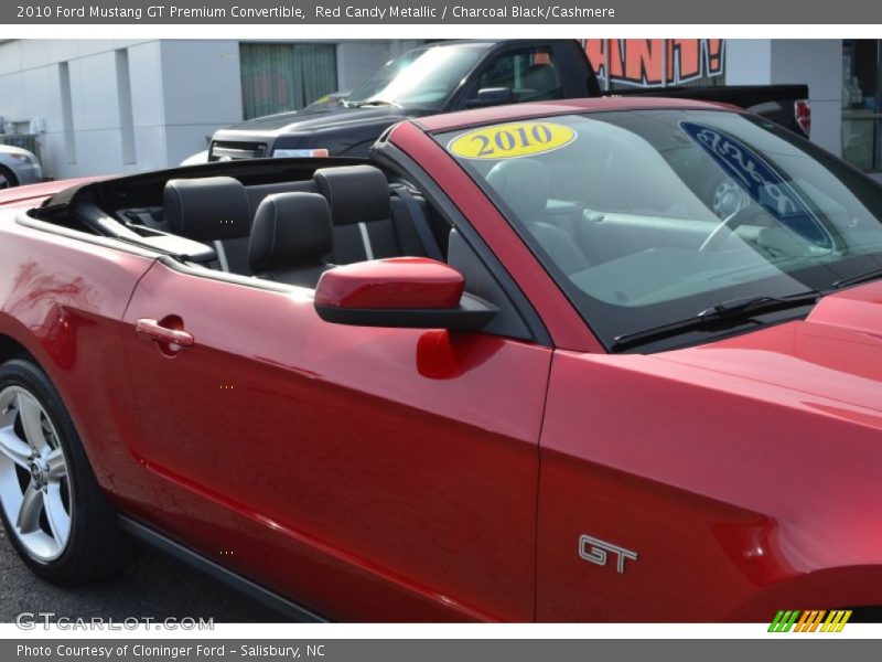 Red Candy Metallic / Charcoal Black/Cashmere 2010 Ford Mustang GT Premium Convertible