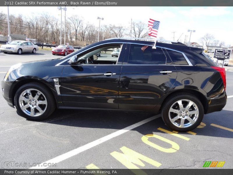 Black Raven / Ebony/Ebony 2012 Cadillac SRX Performance AWD