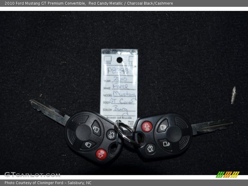 Red Candy Metallic / Charcoal Black/Cashmere 2010 Ford Mustang GT Premium Convertible