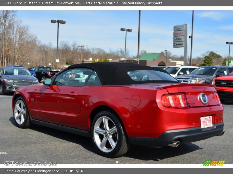 Red Candy Metallic / Charcoal Black/Cashmere 2010 Ford Mustang GT Premium Convertible