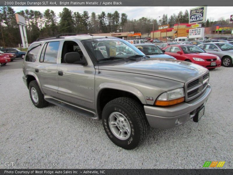 Bright Platinum Metallic / Agate Black 2000 Dodge Durango SLT 4x4