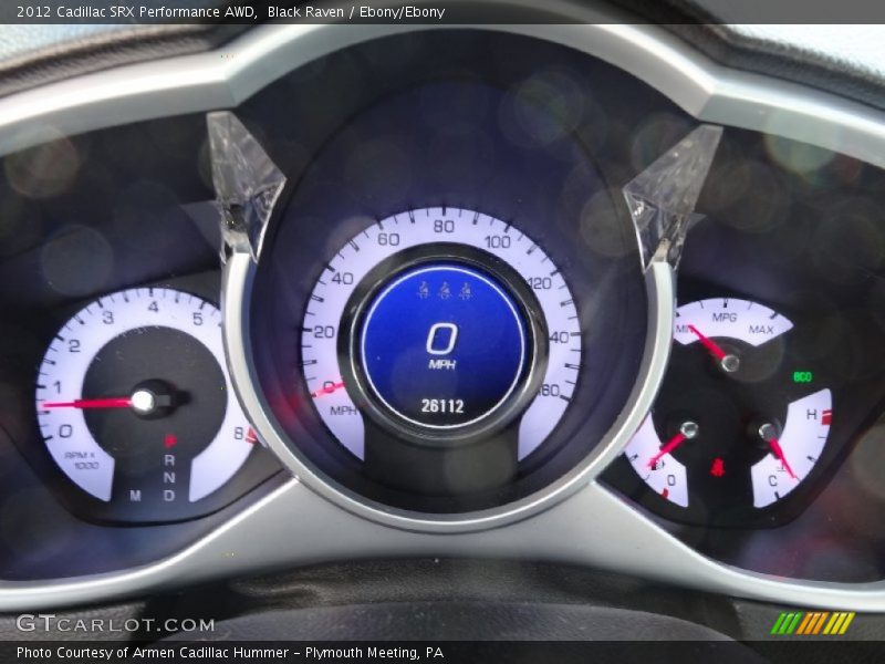 Black Raven / Ebony/Ebony 2012 Cadillac SRX Performance AWD