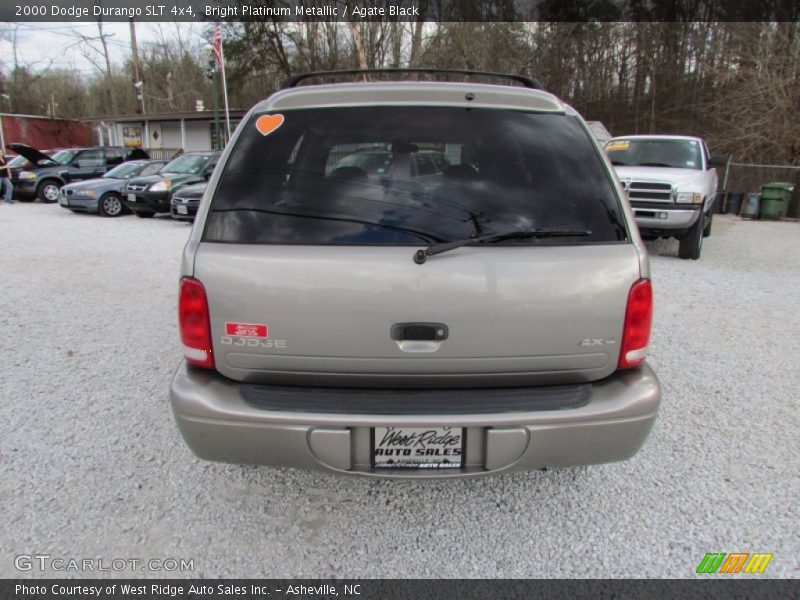 Bright Platinum Metallic / Agate Black 2000 Dodge Durango SLT 4x4
