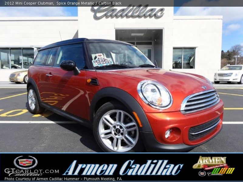 Spice Orange Metallic / Carbon Black 2012 Mini Cooper Clubman