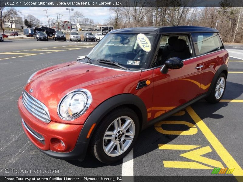 Spice Orange Metallic / Carbon Black 2012 Mini Cooper Clubman