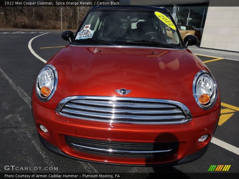 Spice Orange Metallic / Carbon Black 2012 Mini Cooper Clubman
