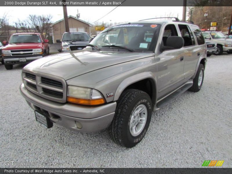 Bright Platinum Metallic / Agate Black 2000 Dodge Durango SLT 4x4