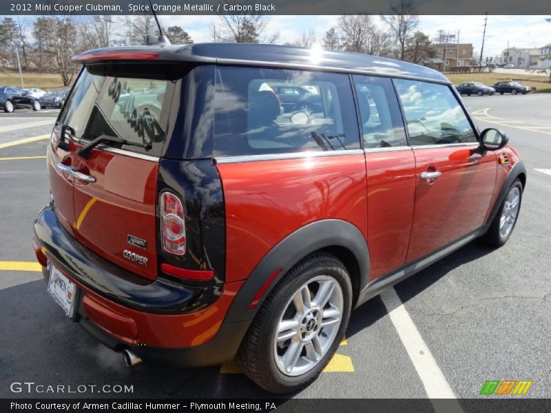 Spice Orange Metallic / Carbon Black 2012 Mini Cooper Clubman