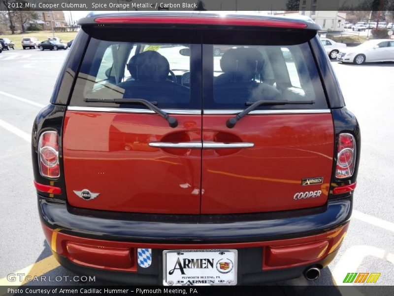 Spice Orange Metallic / Carbon Black 2012 Mini Cooper Clubman
