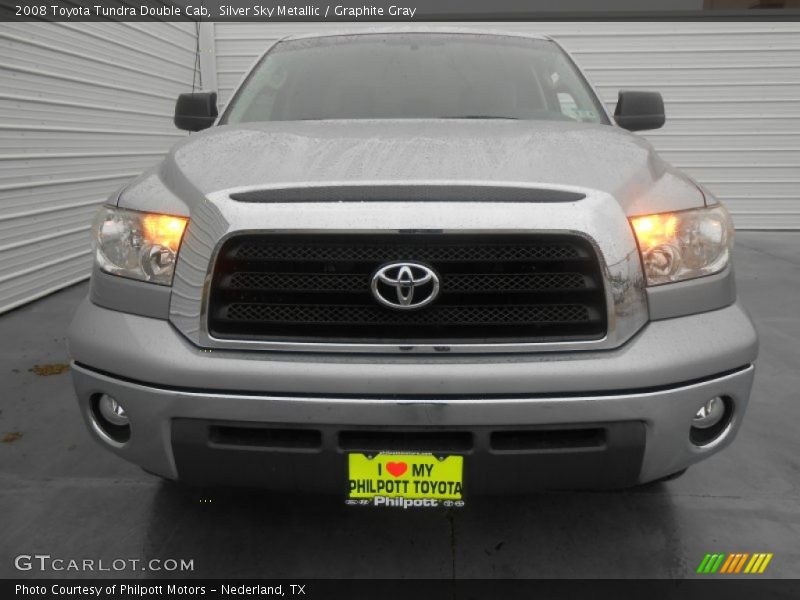 Silver Sky Metallic / Graphite Gray 2008 Toyota Tundra Double Cab