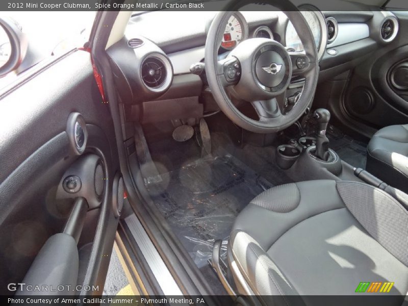 Spice Orange Metallic / Carbon Black 2012 Mini Cooper Clubman