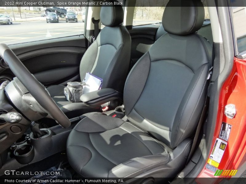 Spice Orange Metallic / Carbon Black 2012 Mini Cooper Clubman