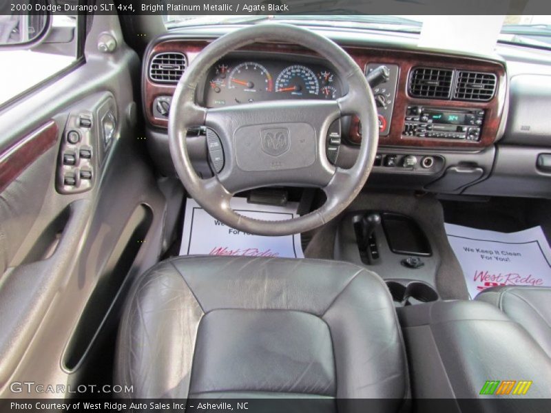 Bright Platinum Metallic / Agate Black 2000 Dodge Durango SLT 4x4