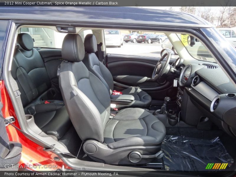 Spice Orange Metallic / Carbon Black 2012 Mini Cooper Clubman