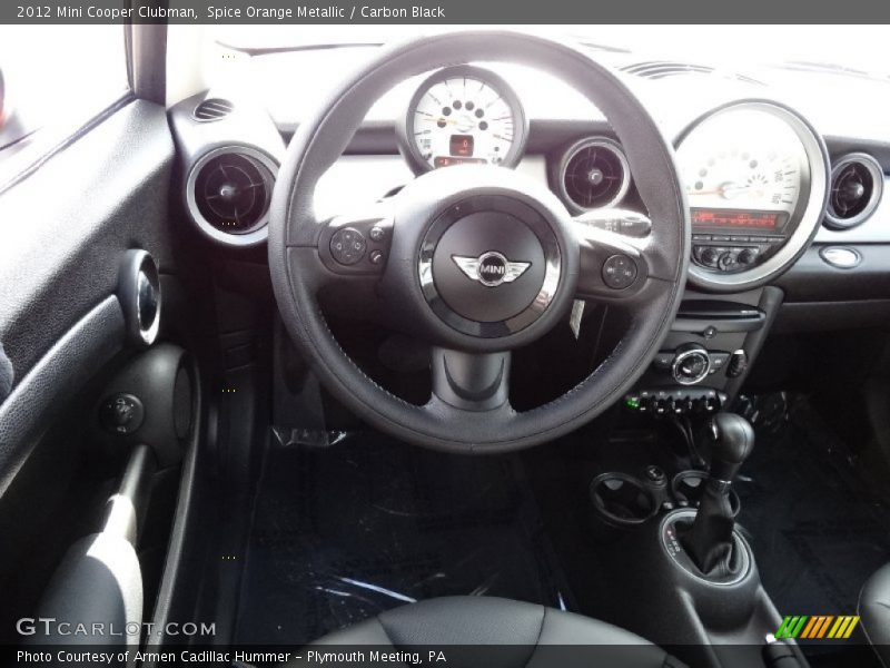 Spice Orange Metallic / Carbon Black 2012 Mini Cooper Clubman