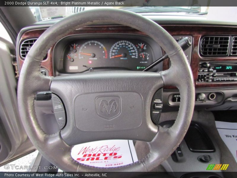 Bright Platinum Metallic / Agate Black 2000 Dodge Durango SLT 4x4