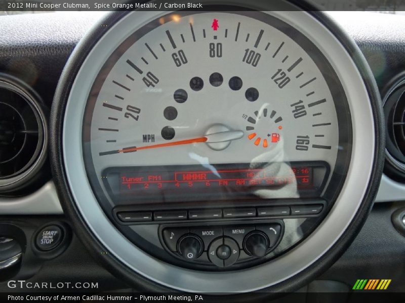 Spice Orange Metallic / Carbon Black 2012 Mini Cooper Clubman
