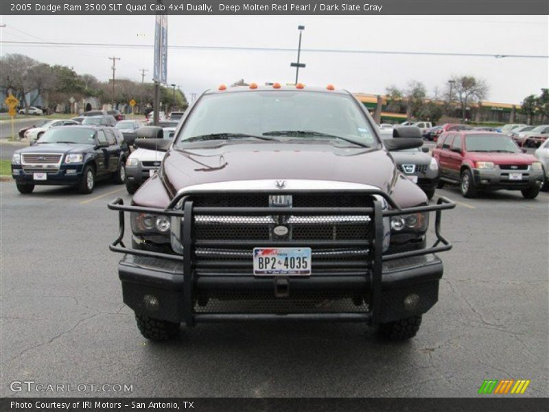 Deep Molten Red Pearl / Dark Slate Gray 2005 Dodge Ram 3500 SLT Quad Cab 4x4 Dually