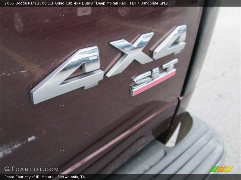 Deep Molten Red Pearl / Dark Slate Gray 2005 Dodge Ram 3500 SLT Quad Cab 4x4 Dually
