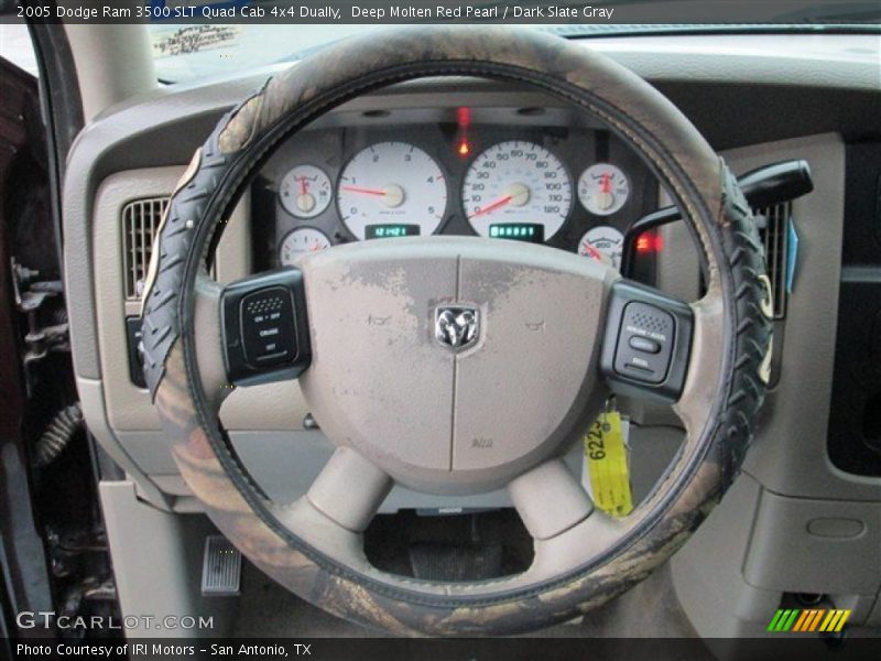 Deep Molten Red Pearl / Dark Slate Gray 2005 Dodge Ram 3500 SLT Quad Cab 4x4 Dually