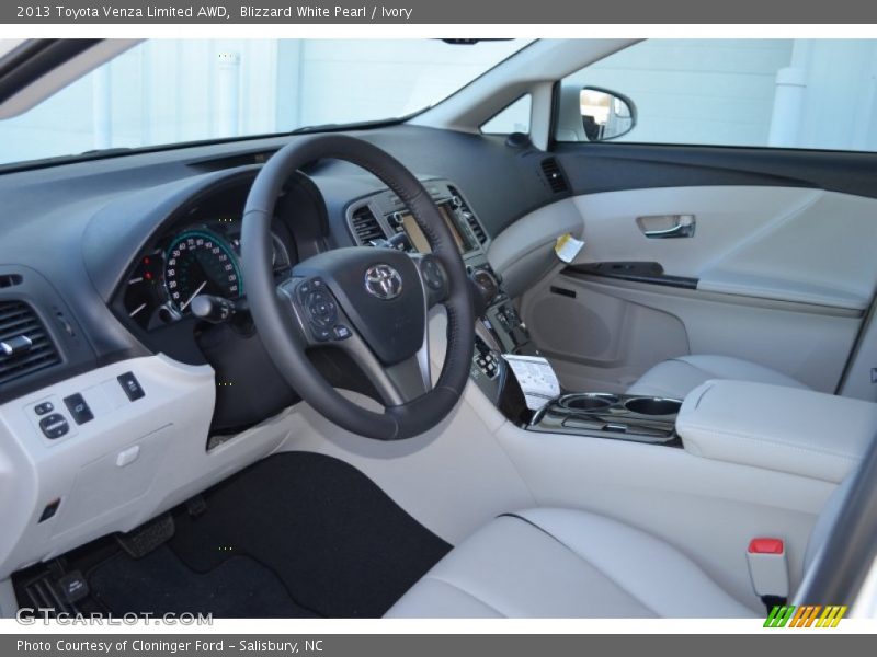 Ivory Interior - 2013 Venza Limited AWD 