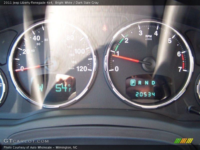 Bright White / Dark Slate Gray 2011 Jeep Liberty Renegade 4x4