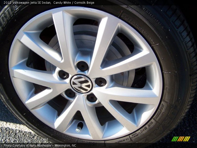 Candy White / Cornsilk Beige 2012 Volkswagen Jetta SE Sedan