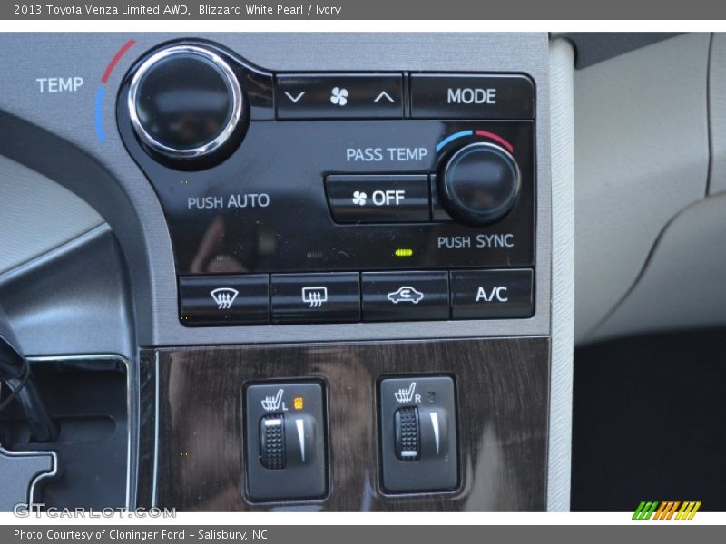 Controls of 2013 Venza Limited AWD