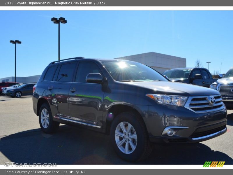 Magnetic Gray Metallic / Black 2013 Toyota Highlander V6