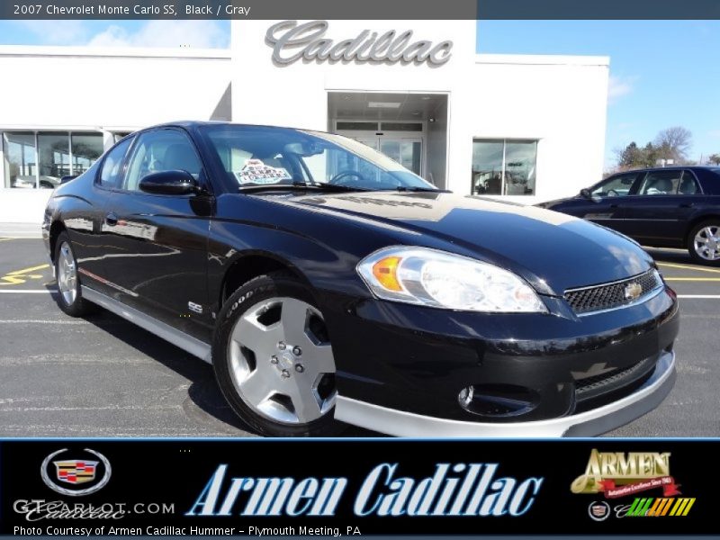 Black / Gray 2007 Chevrolet Monte Carlo SS